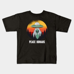 Peace Humans Kids T-Shirt